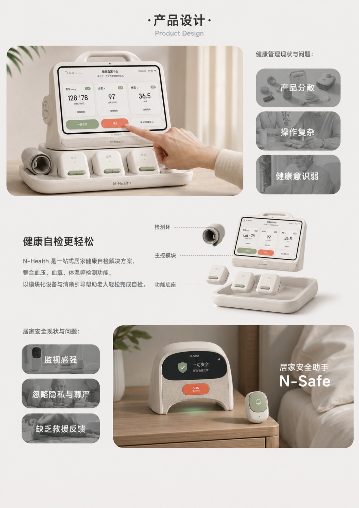 产品定义:N-Health 健康自检与 N-Safe 居家安全