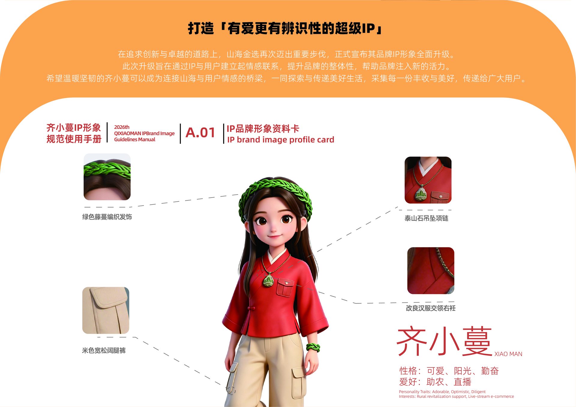 齐小蔓 IP 品牌形象资料卡 A.01